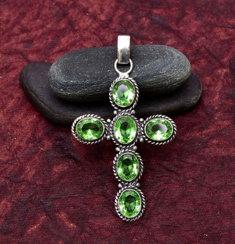 Grüner amethyst edelstein 925 - amethyst,