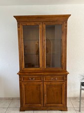 Biedermeier Vitrine Kirschholz Barock Schrank Kommode Anrichte SELVA Empire Stil