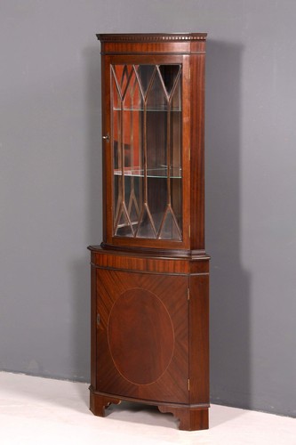 Englische eckvitrine mahagoni - englische,