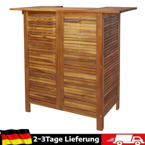 Stehtisch akazienholz massiv - akazienholz,