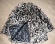 Pelz Jacke Mantel ECHTFELL Blaufuchs Silberfuchs WARM  Winter  36 38 40 S M L