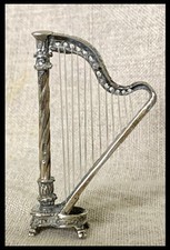 Harfe Silber Musikinstrument
