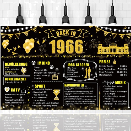 Party banner geburtstag 1966 - party-banner,