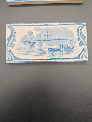 Antike jugendstil fliese - 1x,