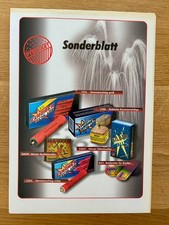 PYRO-ART SONDERBLATT ca. 2005 1 DINA4 Seiten Pyro Silvester Rarität