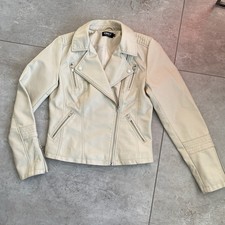 Only, Lederjacke/Kunstleder,  beige Gr. 36