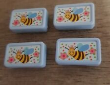 Playmobil Zubehör | 4x Vesperdosen für  Kindergarten | Schule | Frühstück