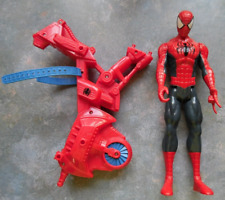 Figur Spiderman beweglich + Motorradteil Marvel 2013 Hasbro - Groß ca. 29 cm RAR