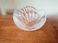 Vintage Fächer Kristall Glas
