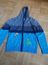 Cardigan, Strickjacke für Kinder, ungetragen, grau-blau Größe 128/134 