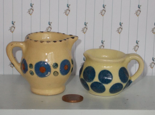 Handbemalte keramik krüge - 2,
