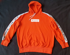 Champion Kapuzenpulli Hoody Gr.L orange mit Logoblende TOP