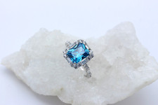 Traumhafter Damen Ring aus 925 Sterlingsilber mit Juwelen | Gr. 57