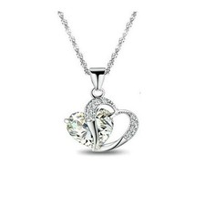 Halskette Herz Heart Kristall