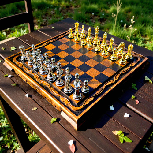 Luxus schachspiel vintage - schachspiel,