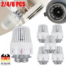 2/4/6 Stück Thermostatkopf Heizkörper Regler Thermostat Kopf Heizung Ventil DE