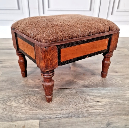 Vintage kleiner fußhocker - vintage,