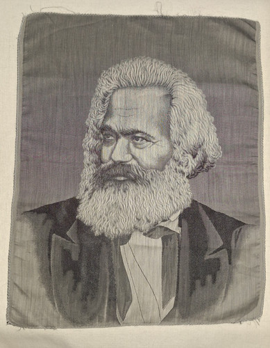 Seidenbild karl marx porträt - marx,
