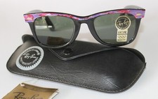 B&L Ray Ban Wayfarer Street Neat PURPLE MOSAIC Vintage 90er NOS  NEU - UNBENUTZT