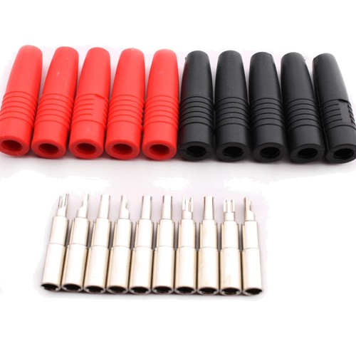 Bananenbuchse 4mm isoliert - , 10