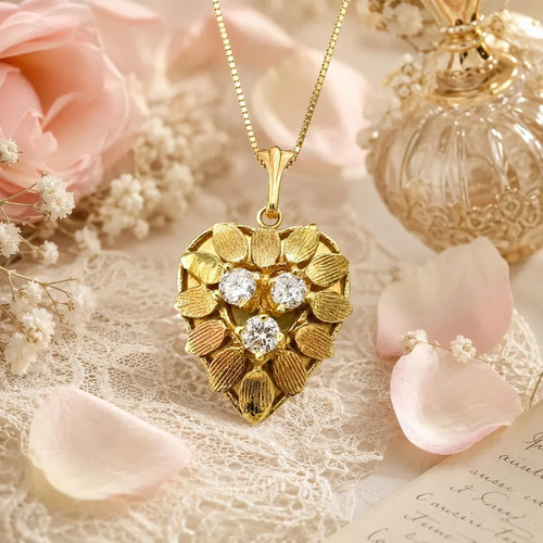 Vintage 14k gelbgold diamant - 14k,