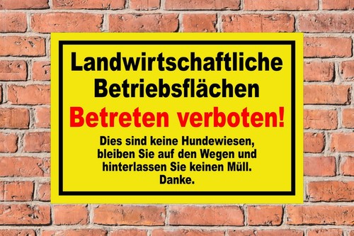 Schild landwirtschaftliche - schild,