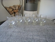 5 alte schöne Ricard Pastis Gläser Glas Schwenker