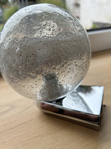 Vintage wandlampe glaskugel - vintage,