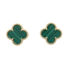 Van Cleef & Arpels Vintage Alhambra Ohrringe Schmuck K18 Gelbgold