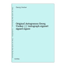 Original Autogramm Georg Uecker /// Autograph signiert signed signee Ueck 320138