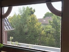 Katzen Schutznetze für Katzen auf dem Balkon, weiß