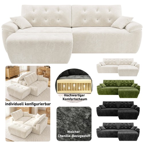 275cm modulares sofa - modulares, l-form