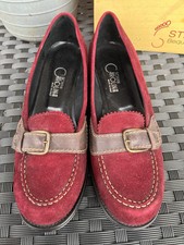 Schuhe Donna Carolina, Gr. 40 1/2,  weinrot/braun, Wildleder