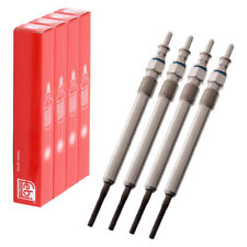 4x febi Glühkerze für MERCEDES W204 S204 W211 S211 200/220CDI OM646 0011596801