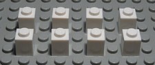lego brick 1x1 white 8 pieces