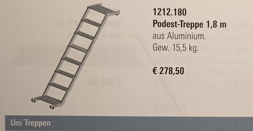 Gerüstreppe für fahrgerüst - für,