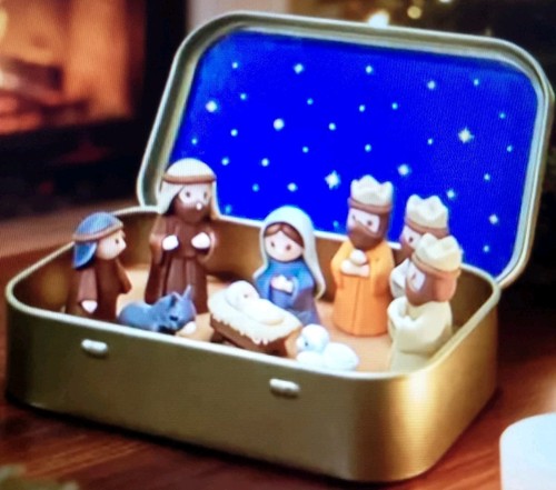 Mini weihnachtskrippe set - mini,