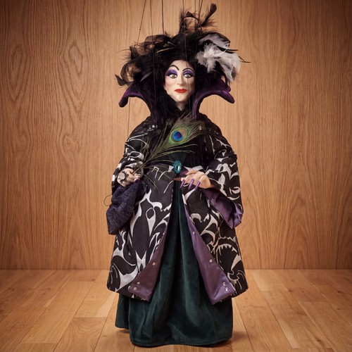 Czech folk art marionette hexe - art,