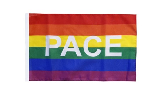 Regenbogen mit pace banner - regenbogen,