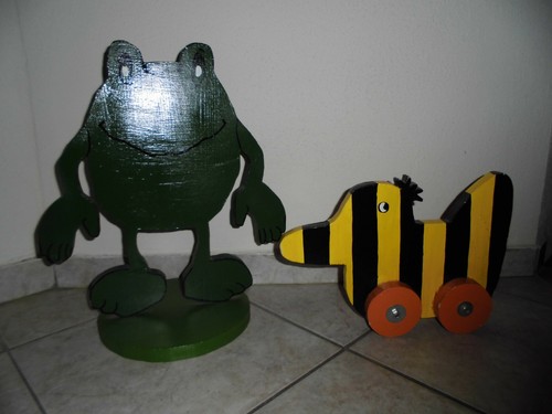 Holzfigur tigerente und - tigerente,