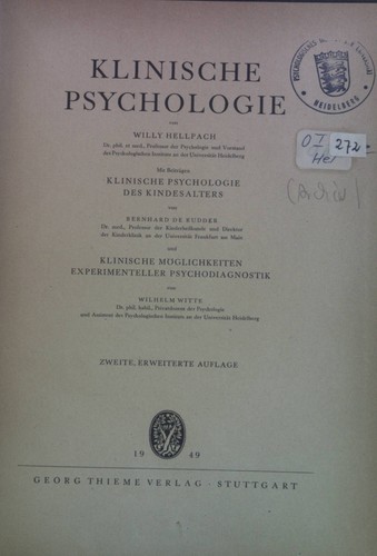 Klinische psychologie mit - klinische, psychologie.