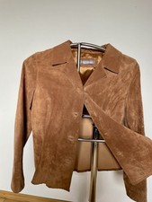 Lederjacke Braun Größe 38 Echt Leder Schwein Gebraucht