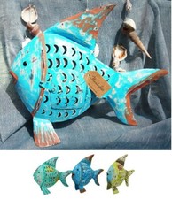Windlicht"Metall-Fisch"30cm