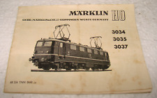 Bedienungsanleitung Märklin 3034 3035 3037