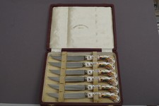 ROYAL CROWN DERBY MESSERSET 6-er BONE CHINA