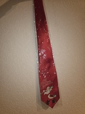 Krawatte Weihnachten mit Sternen & Weihnachtsmann