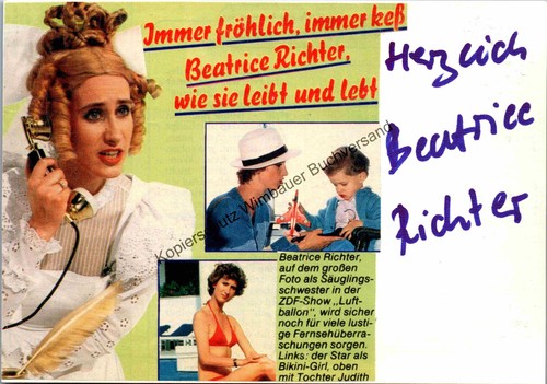 Original autogramm beatrice - original,