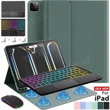 QWERTZ Tastatur Maus Hülle Für iPad Air 11'' / Pro 11'' 2025 2024 mit Touchpad