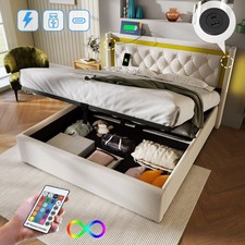 Polsterbett LED 160x200