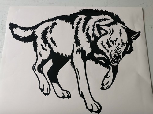 Wolf auto aufkleber - wolf,